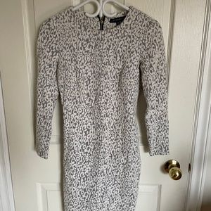 Long sleeve mini dress